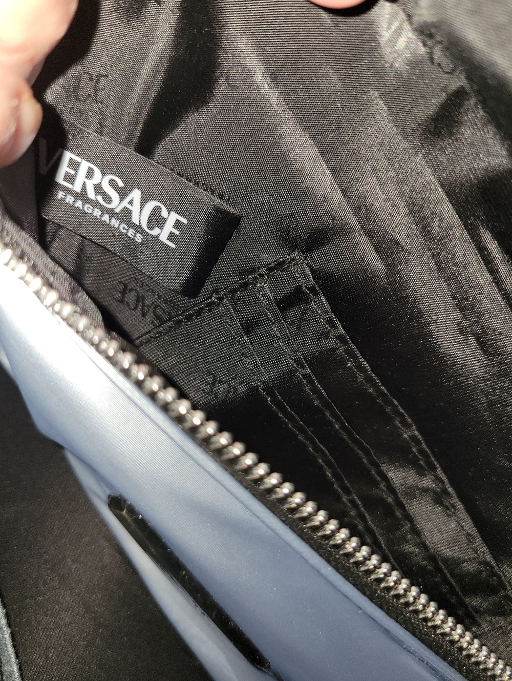 Versace Silver Belt Bag Travel Pouch Fanny Pack NWOT - Picture 9 of 10